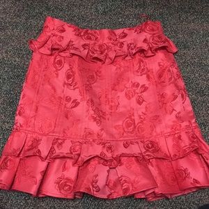 Red Patterned C/MEO Collective Skirt